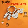 Breloc de chei - Breloc personalizat - Familia - Inimă